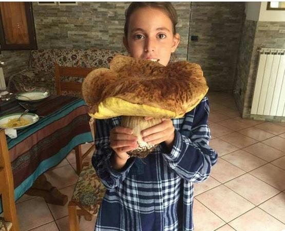 Siria Bacchetti col grande fungo