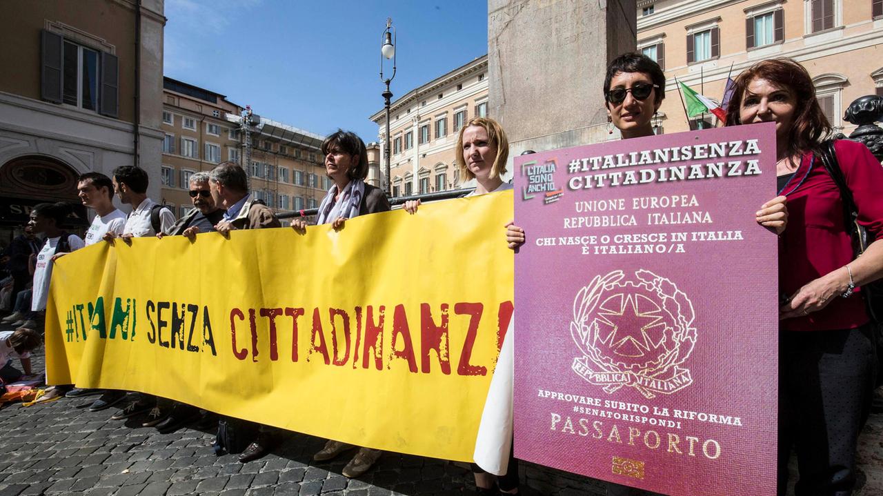Una manifestazione pro Ius Soli a Roma