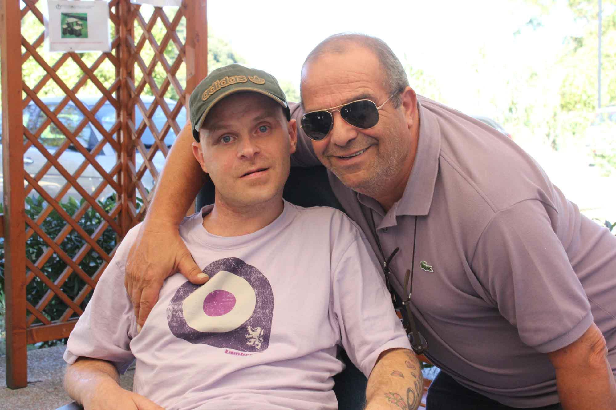 Mario Migliacci insieme al figlio Jonathan