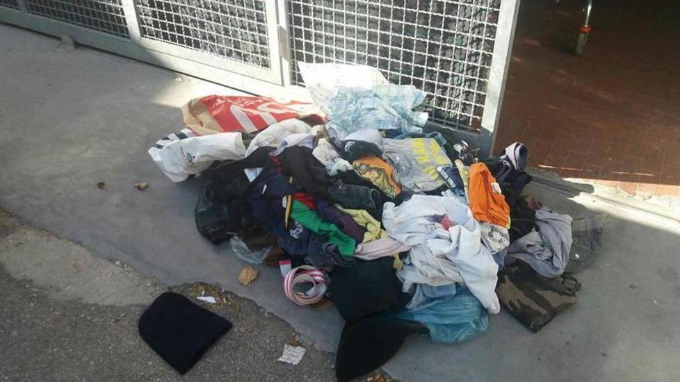 Il piazzale del Germoglio come una discarica