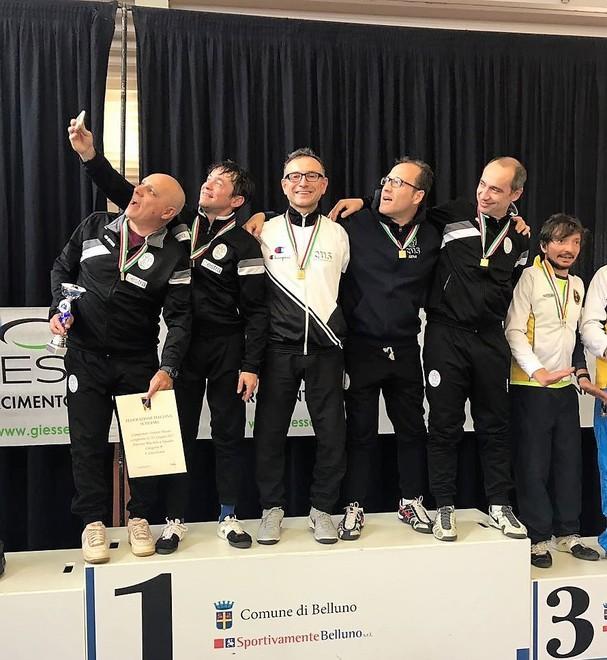 Lio Bastianini medaglia d’oro con la squadra del Cus Siena