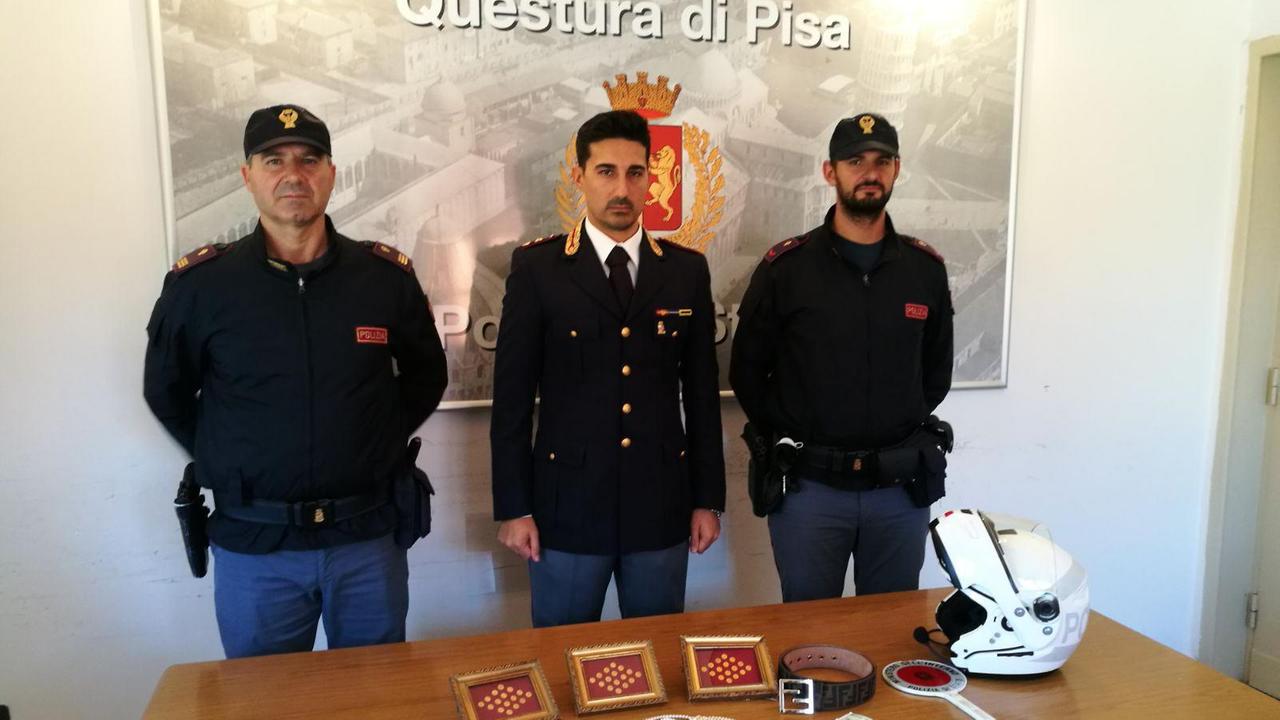 La refurtiva recuperata dalla polizia