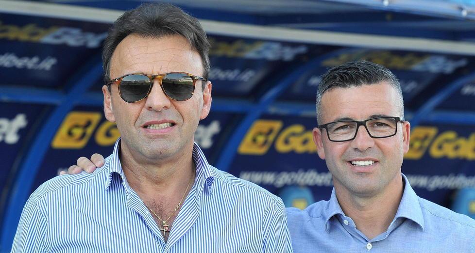 Il presidente Fabrizio Corsi e Totò Di Natale (foto Jennifer Lorenzini)
