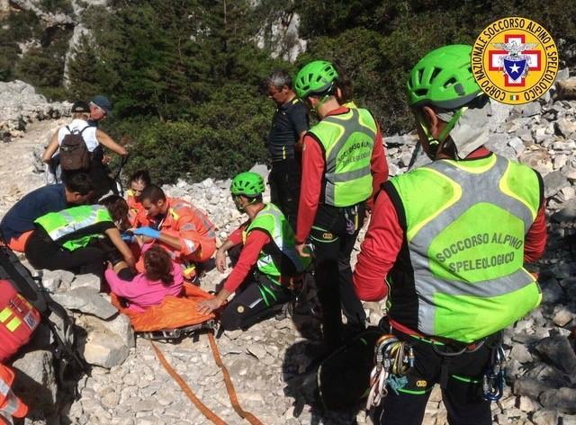 Il soccorso a Cala Goloritzè