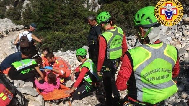 Il soccorso a Cala Goloritzè