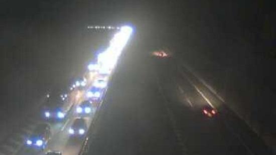 La coda sull'A15 dalle webcam