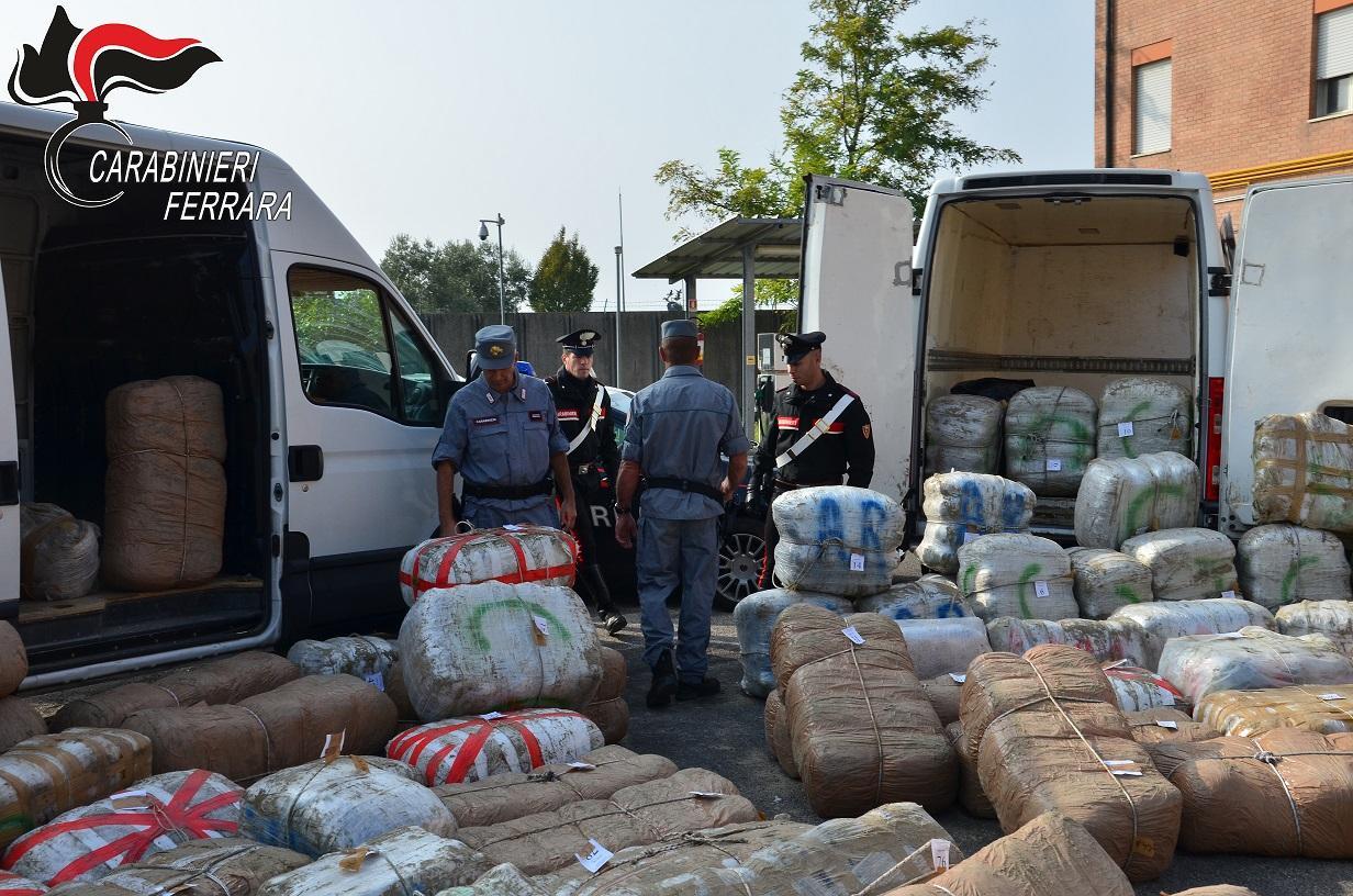 La droga sequestrata ai Lidi