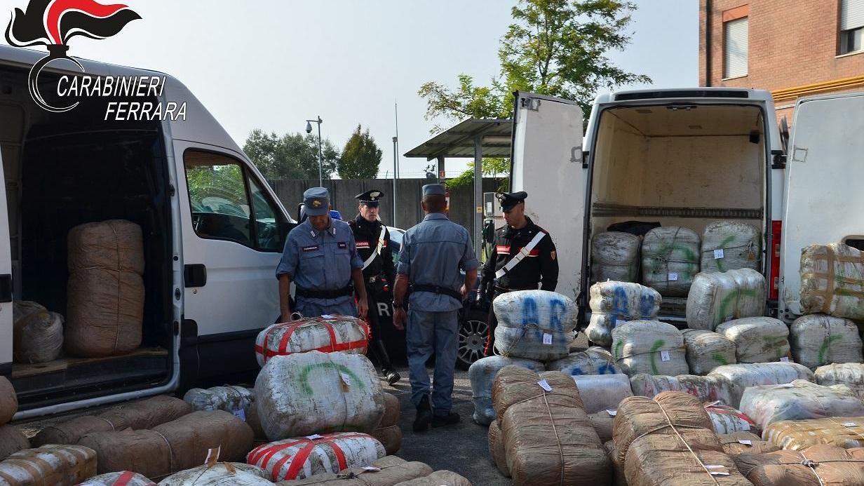 La droga sequestrata ai Lidi