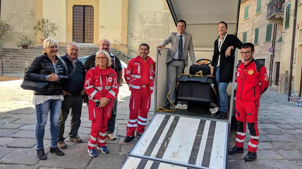 Un trattore per i terremotati