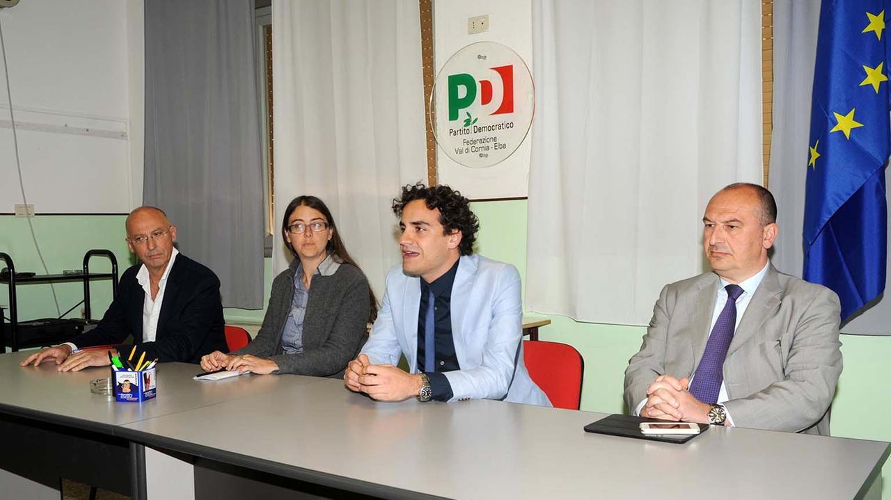 Da destra Gianni Anselmi, Valerio Fabiani e Carla Maestrini