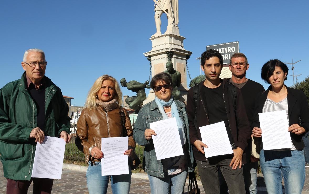 Da sinistra Roberto Catelani, Simona Ghinassi, Anna Calandri, Marco Chiuppesi, Marcello Ferrari e Elena Mataresi (Pentafoto)