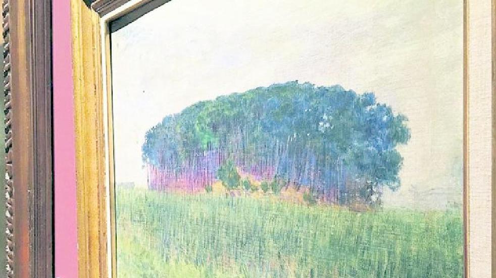 Una delle opere di Plinio Nomellini in mostra a Palazzo Mediceo