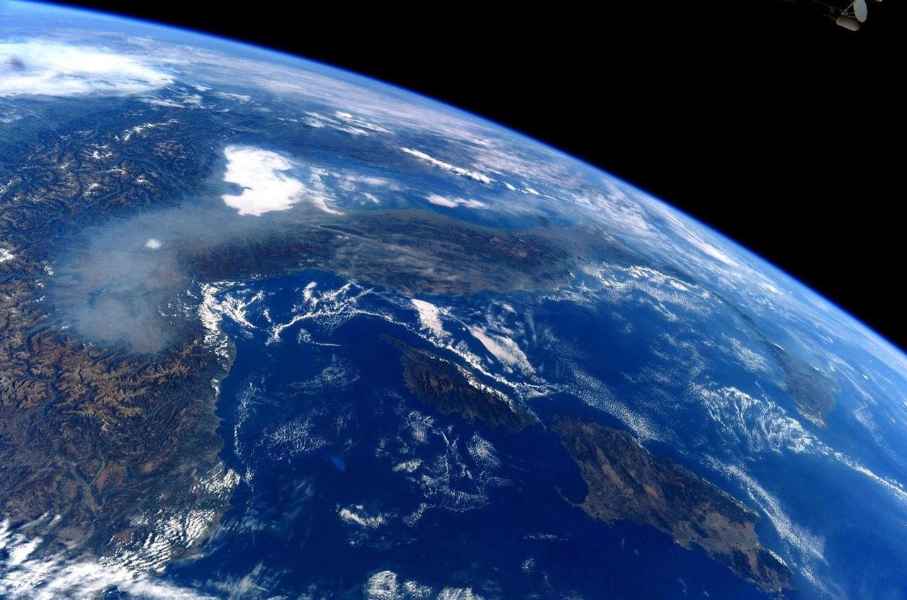 L'inquinamento della pianura padana visto dalla stazione spaziale