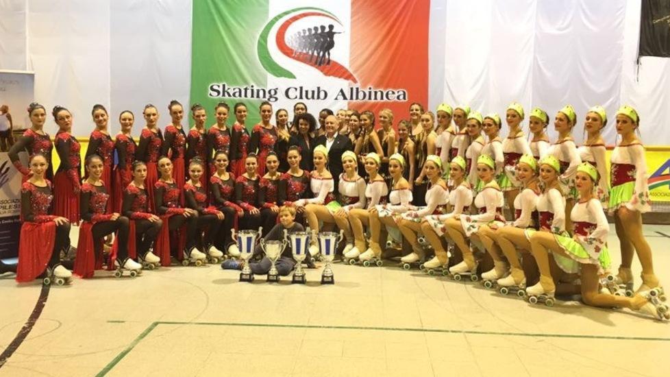 Skating Albinea tre volte d’oro ai Campionati Italiani Aics
