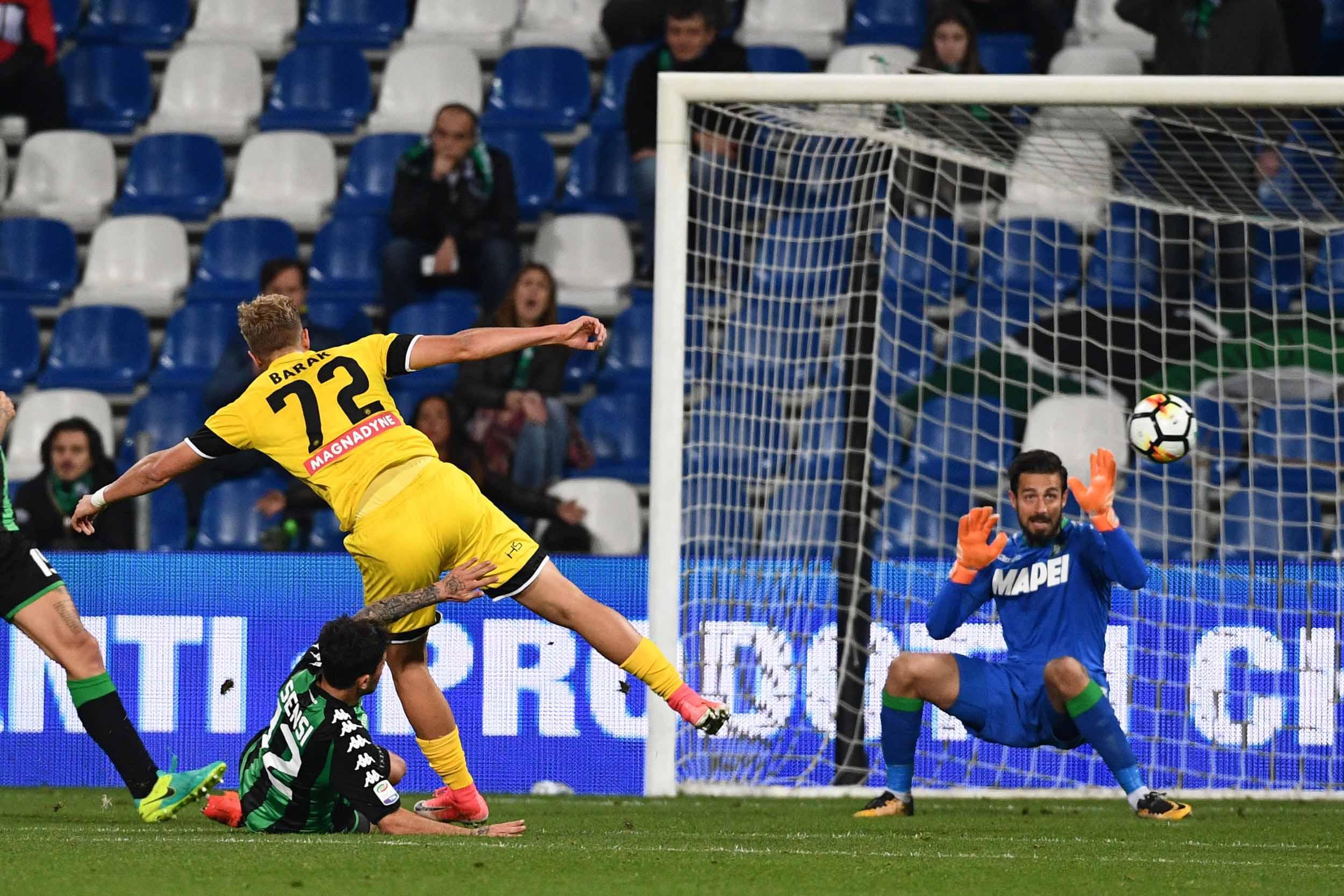Un brutto Sassuolo cade in casa con l'Udinese