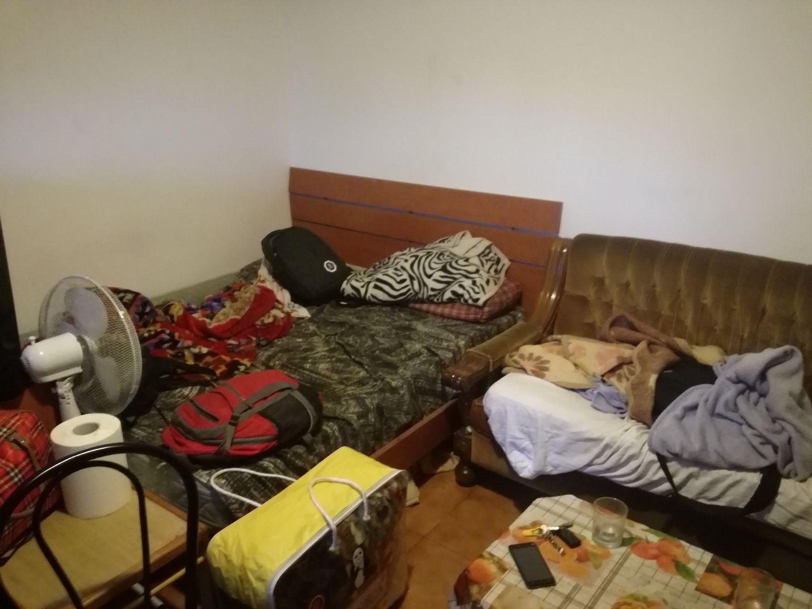 I letti ricavati in una delle due stanze