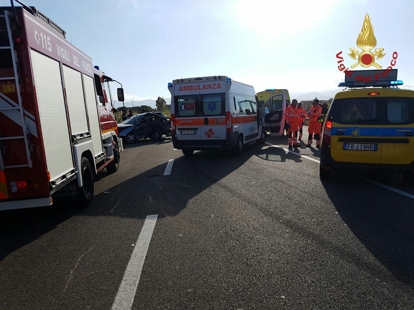 Incidente sulla Pedemontana in territorio di Assemini