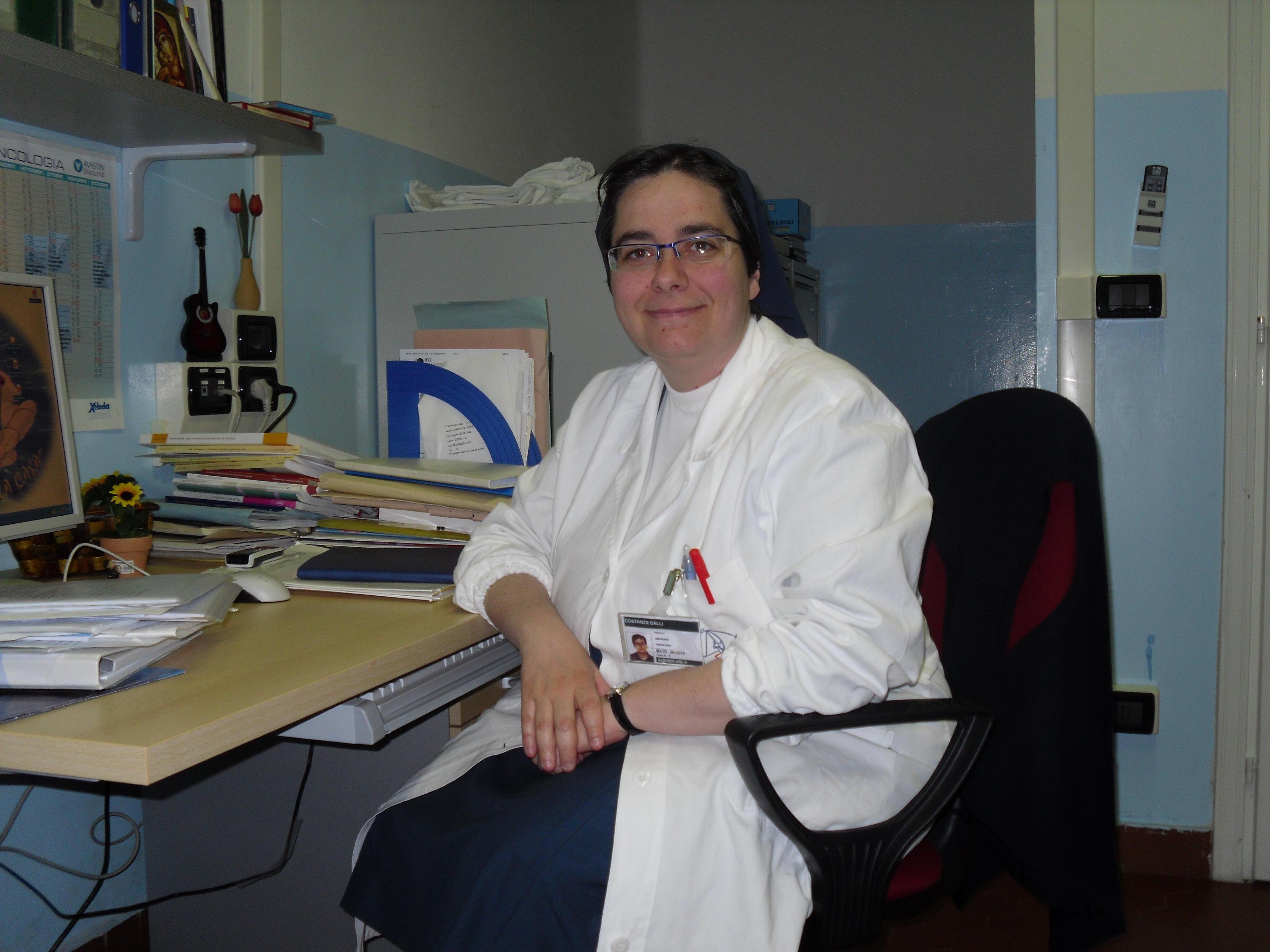 La dirigente dell'Hospice, suor Costanza Galli
