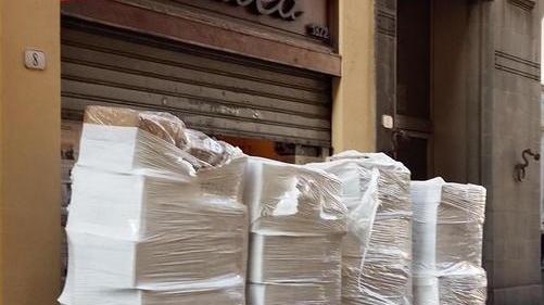 Grandi lavori per i negozi temporanei