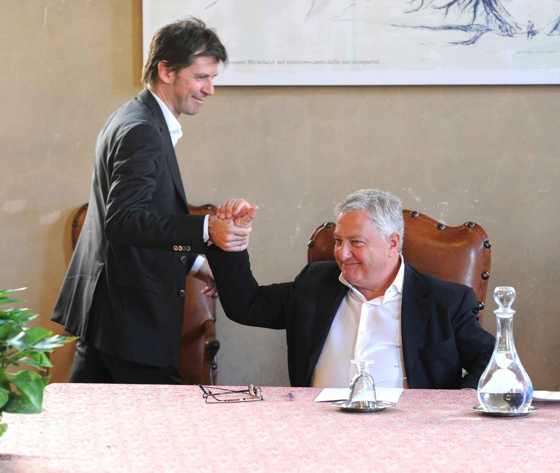 Andrea Boneschi e Orazio Ferrari (foto Gori)