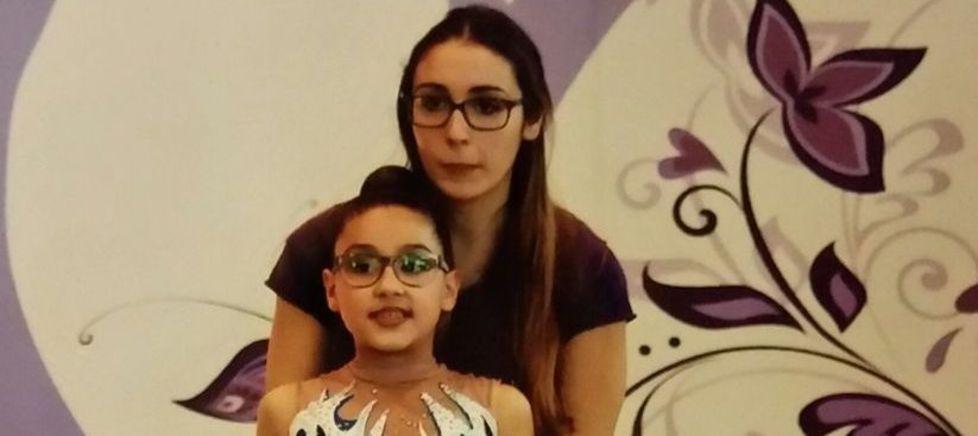 La «reginetta» della ginnastica ritmica 
