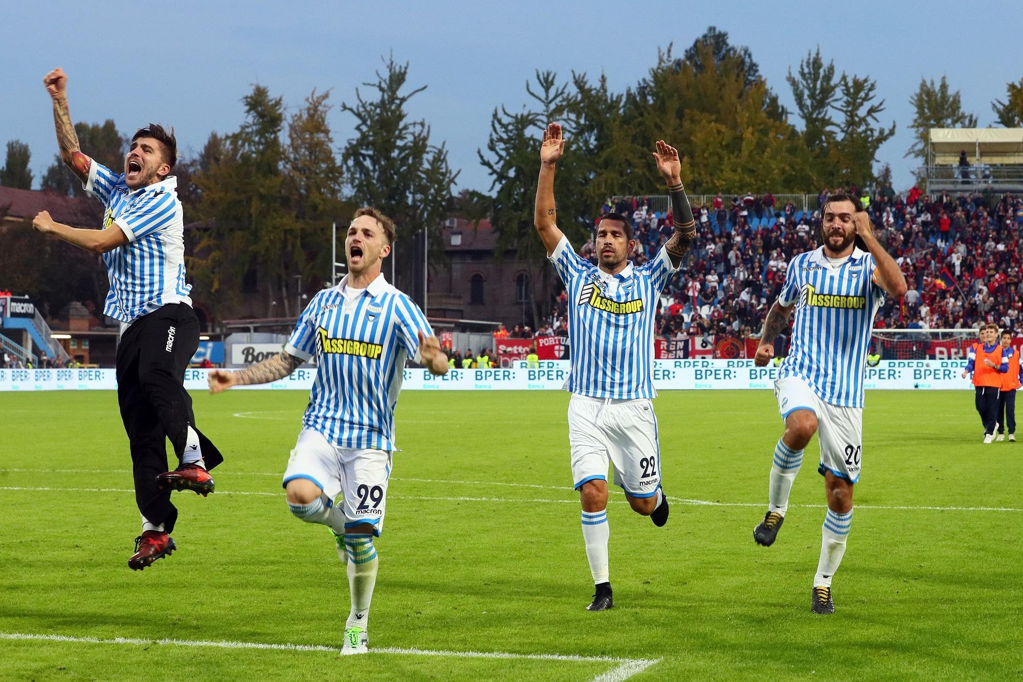 L'esultanza della Spal