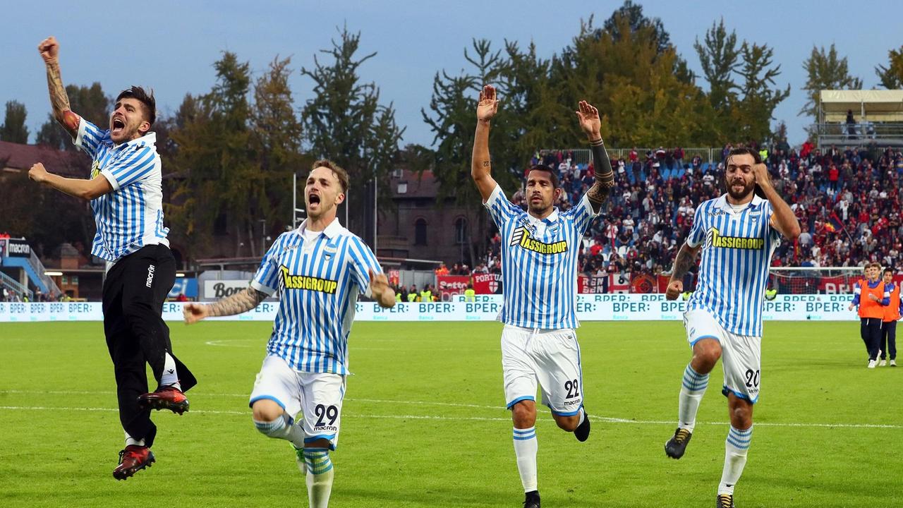 L'esultanza della Spal