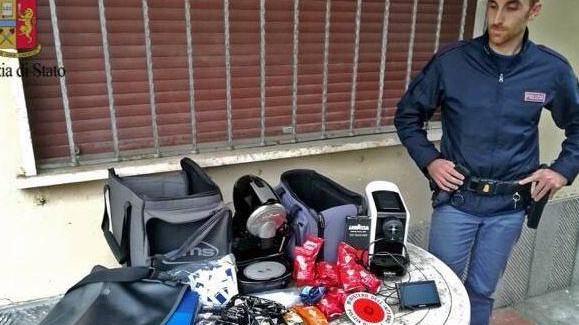 La refurtiva recuperata dalla polizia