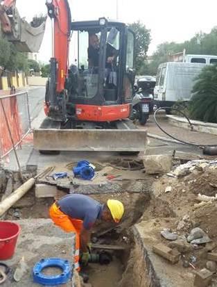 Condotte idriche groviera tutti i cantieri di Abbanoa 