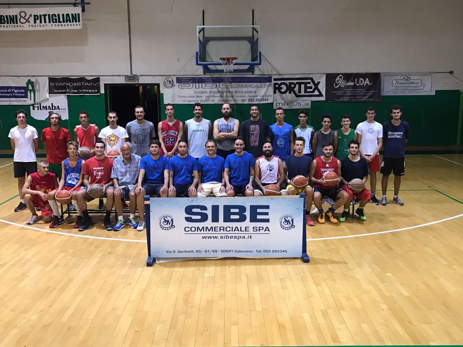 La formazione della promozione in C Gold della Sibe Prato