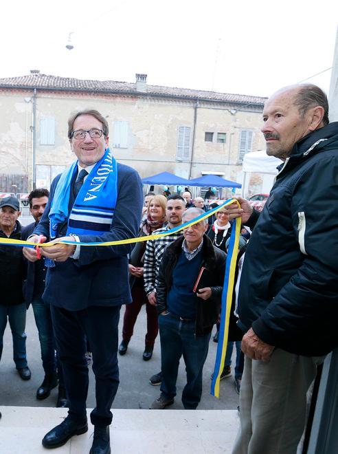 Marzaglia vecchia, inaugurata la nuova “casa” dei partenopei
