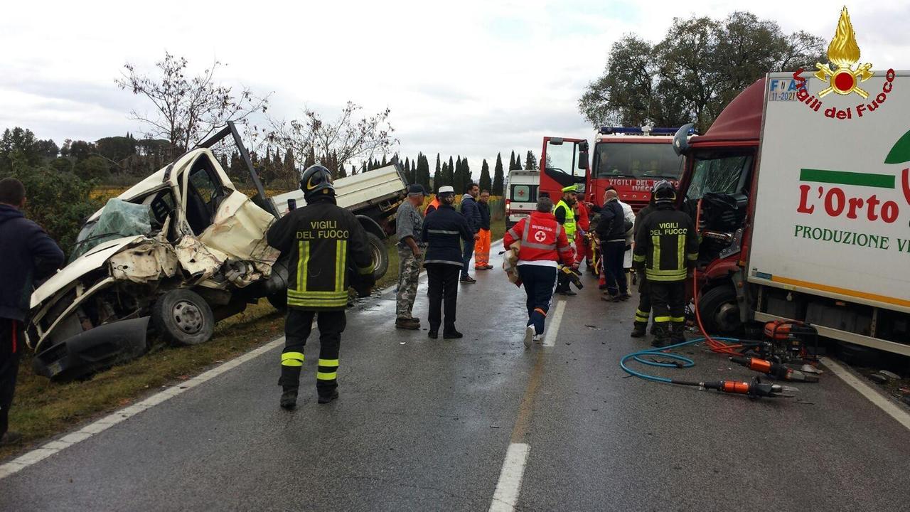I soccorritori sul luogo dell'incidente