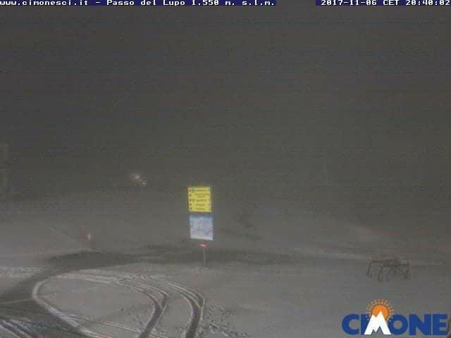 Sestola, prima nevicata in Appennino 