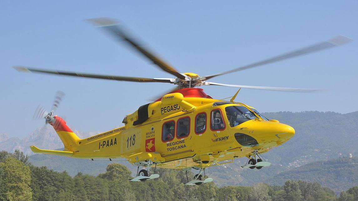 Un intervento dell'elisoccorso Pegaso
