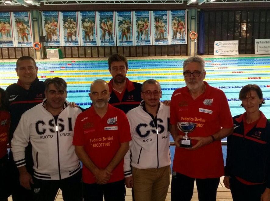 La squadra del Csi nuoto Prato