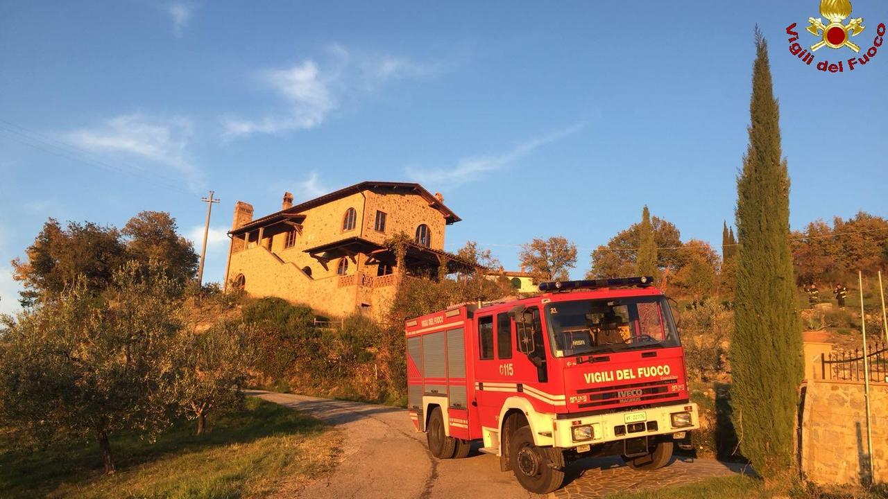 L'intervento dei vigili del fuoco