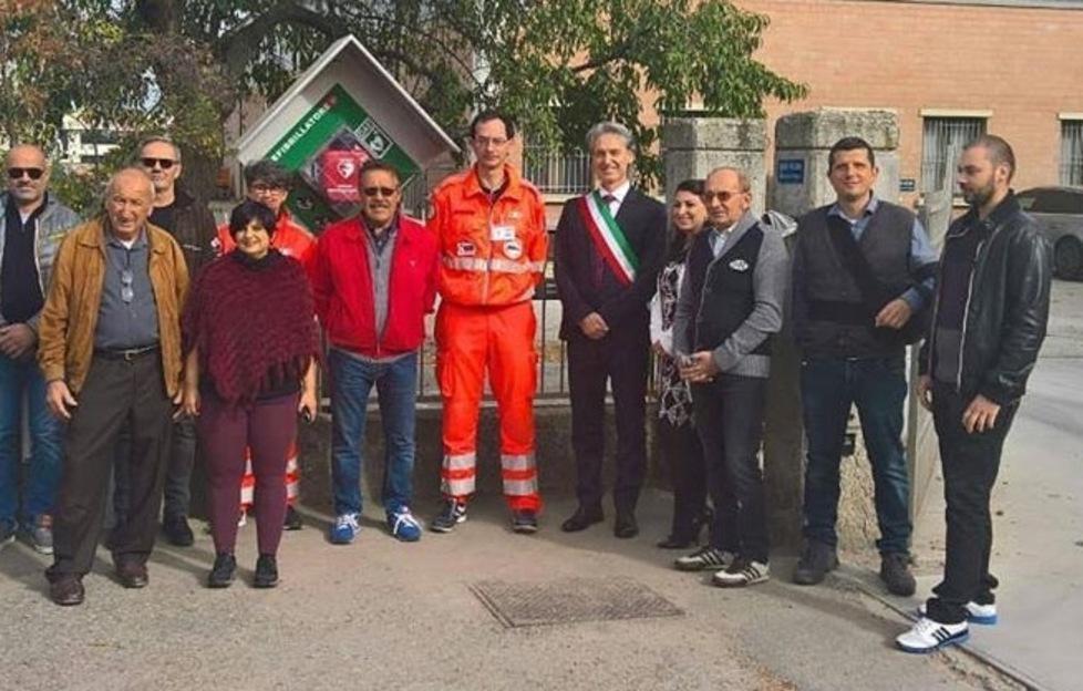 Un defibrillatore nella zona industriale