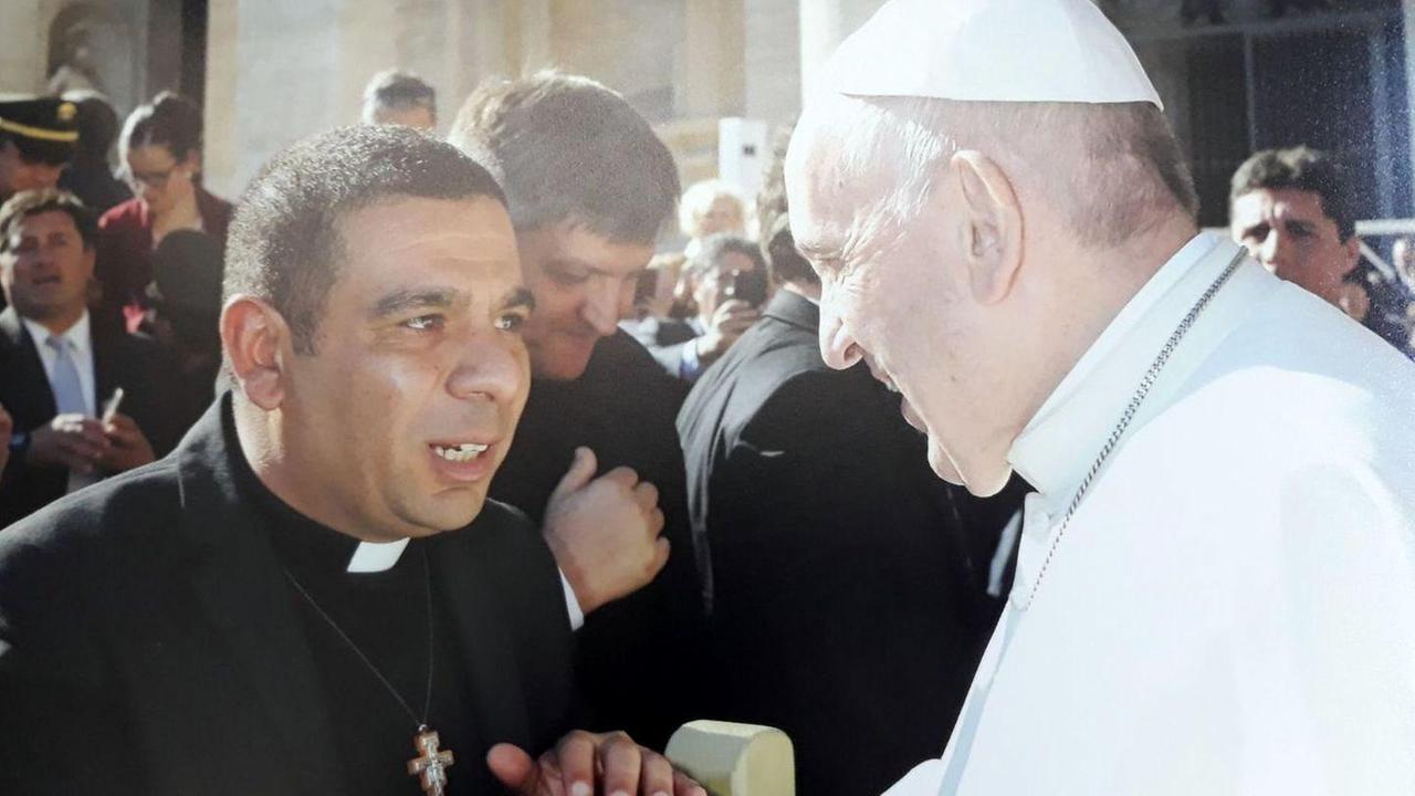 Don Tuvone incontra il Papa prima di partire in missione