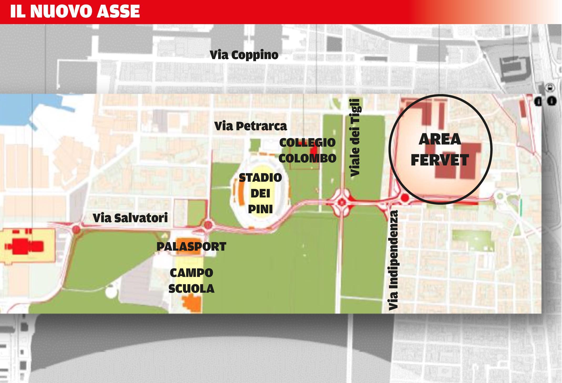 Il progetto dell'asse presentato dall'amministrazione comunale