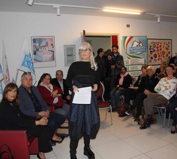 Gianna Meoni ieri all’Art Hotel (foto Batavia)