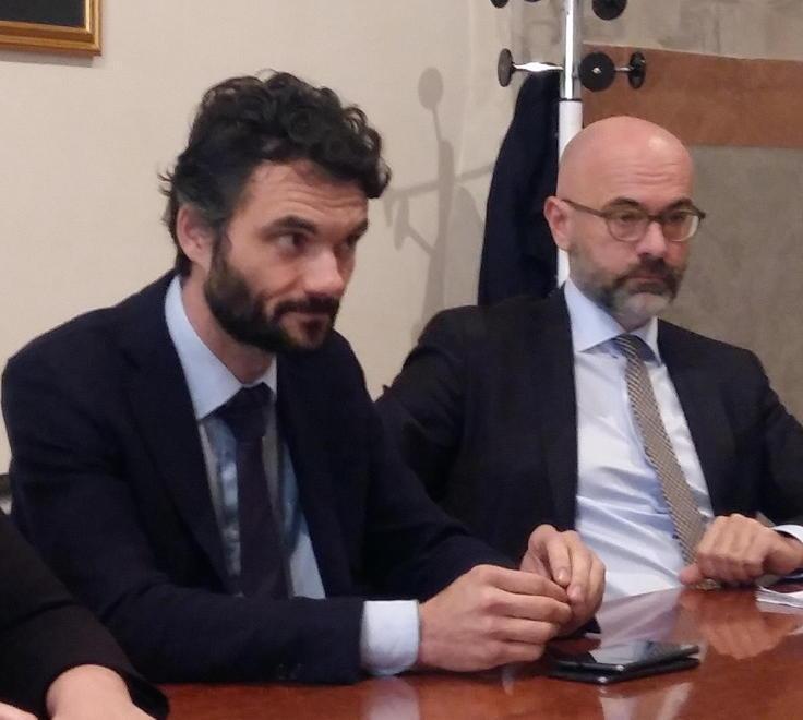 Il sindaco Matteo Biffoni e il direttore generale Roberto Gerardi 