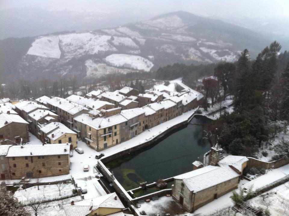 Neve a Santa Fiora (foto d'archivio)