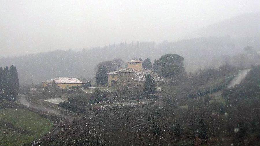 Una nevicata a Vaiano di alcuni anni fa