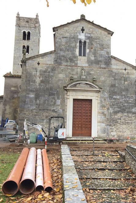 Una Pieve tutta nuova: partiti i lavori intorno alla chiesa