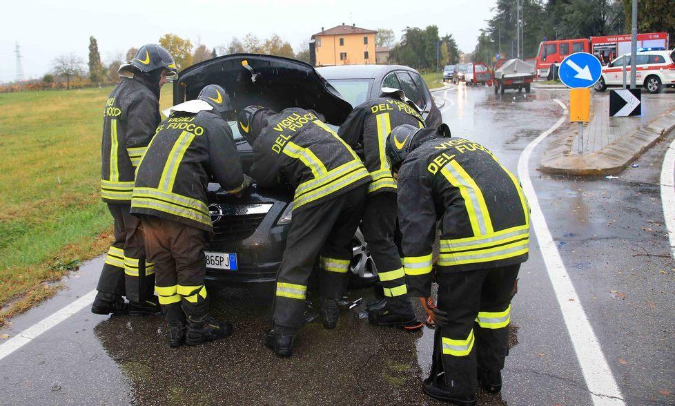 Incidente davanti al cimitero di Coviolo