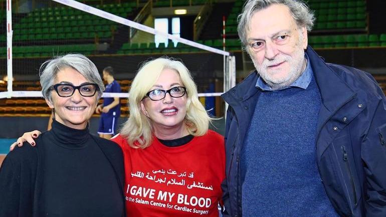 Gino Strada fa visita a Catia Pedrini