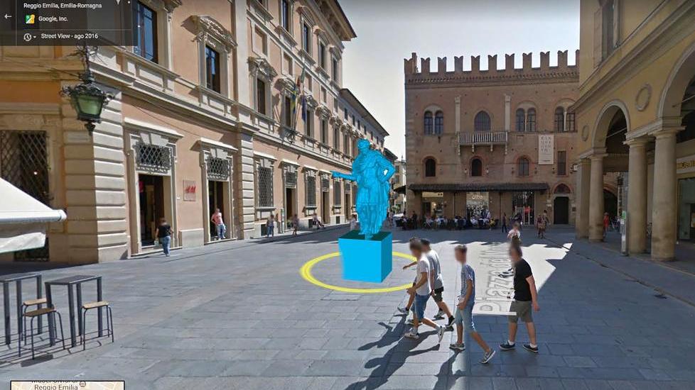 In piazza del Monte la statua in “3D” di Marco Emilio