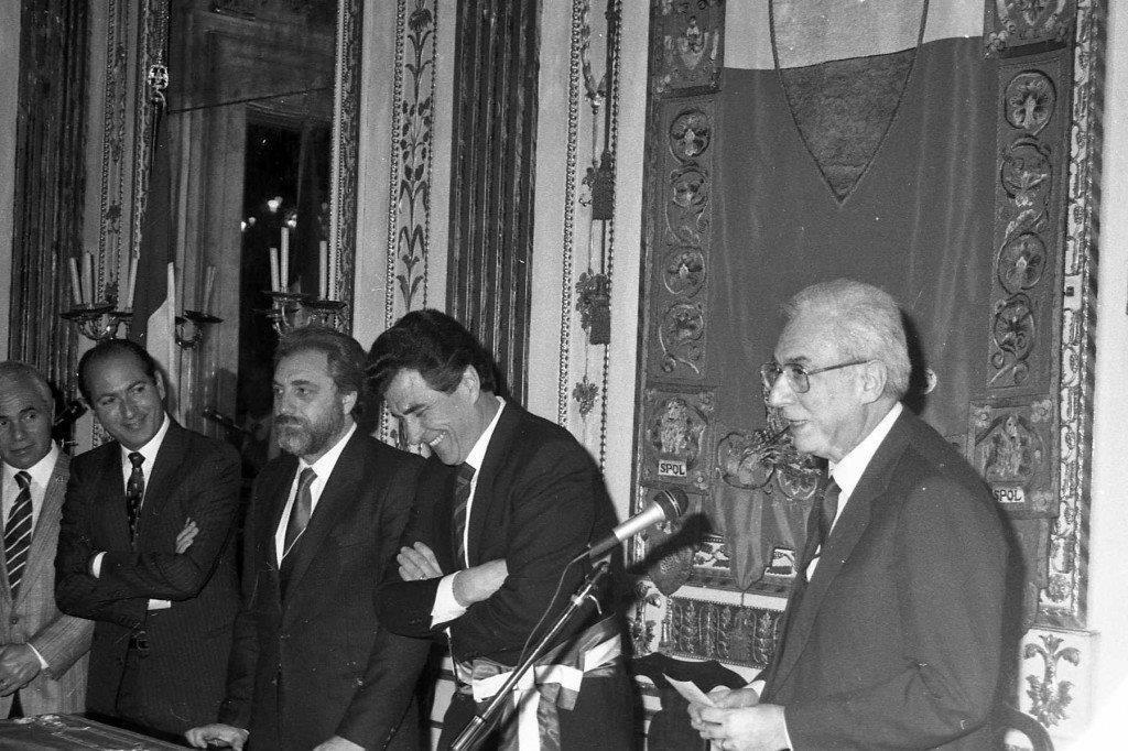 Nella foto Piero Baccelli accanto a Francesco Cossiga