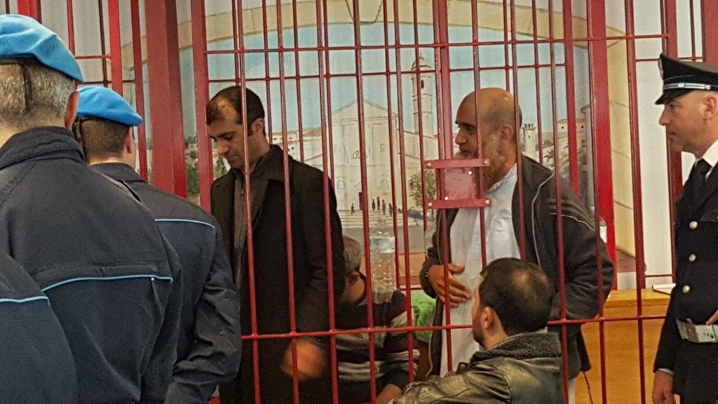 Il processo si svolge nell'aula bunker a Bancali