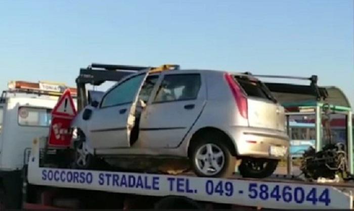 La Punto in cui viaggiava Vincenzo Stara